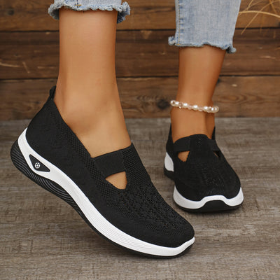 Ortopedyczne buty sportowe z siateczką – z podparciem łuku stopy, łagodzące ból; miękkie i amortyzujące.
