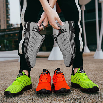 Sportowe buty ortopedyczne z siateczki — z podparciem łuku stopy i amortyzacją przyjazną dla kolan
