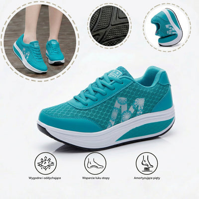 Sportowe buty ortopedyczne z siateczki — ze wsparciem łuku stopy i amortyzacją przyjazną dla kolan