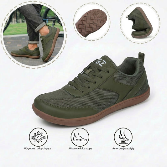 Ortopedyczne buty sportowe z siateczką — z podparciem łuku stopy, łagodzące ból; miękkie i amortyzujące.