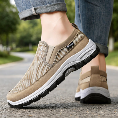 Ortopedyczne buty sportowe z siateczką — z podparciem łuku stopy, łagodzące ból; miękkie i amortyzujące.