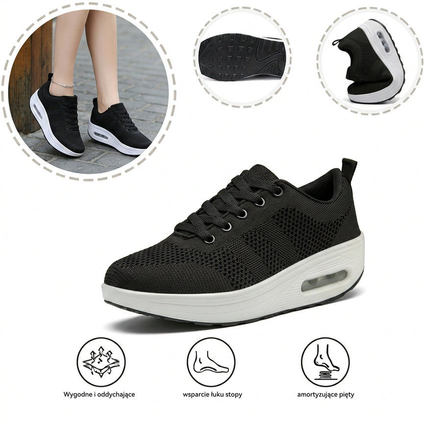 Sportowe buty ortopedyczne z siateczki — ze wsparciem łuku stopy i amortyzacją przyjazną dla kolan