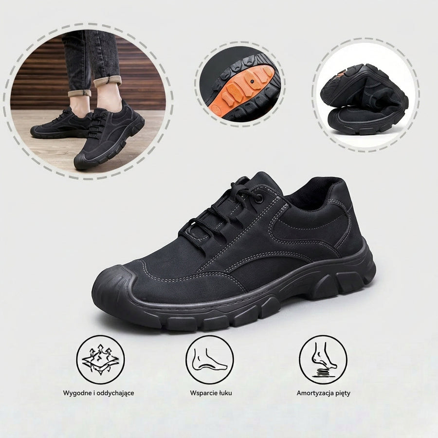 Ergonomiczne buty ortopedyczne — z podparciem łuku stopy, amortyzacją wstrząsów podczas chodzenia i łagodzeniem bólu stóp
