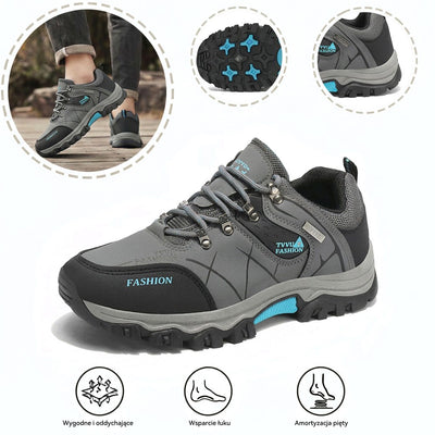 Terenowe buty ortopedyczne do trekkingu — z podparciem łuku stopy i antypoślizgową przyczepnością na każdym terenie