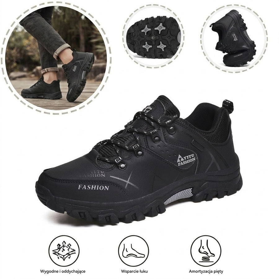 Terenowe buty ortopedyczne do trekkingu — z podparciem łuku stopy i antypoślizgową przyczepnością na każdym terenie