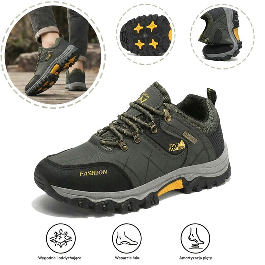 Terenowe buty ortopedyczne do trekkingu — z podparciem łuku stopy i antypoślizgową przyczepnością na każdym terenie