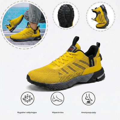 Sportowe buty ortopedyczne z siateczki — z podparciem łuku stopy i amortyzacją przyjazną dla kolan