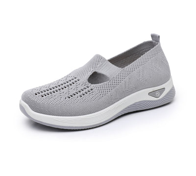 Ortopedyczne buty sportowe z siateczką – z podparciem łuku stopy, łagodzące ból; miękkie i amortyzujące.