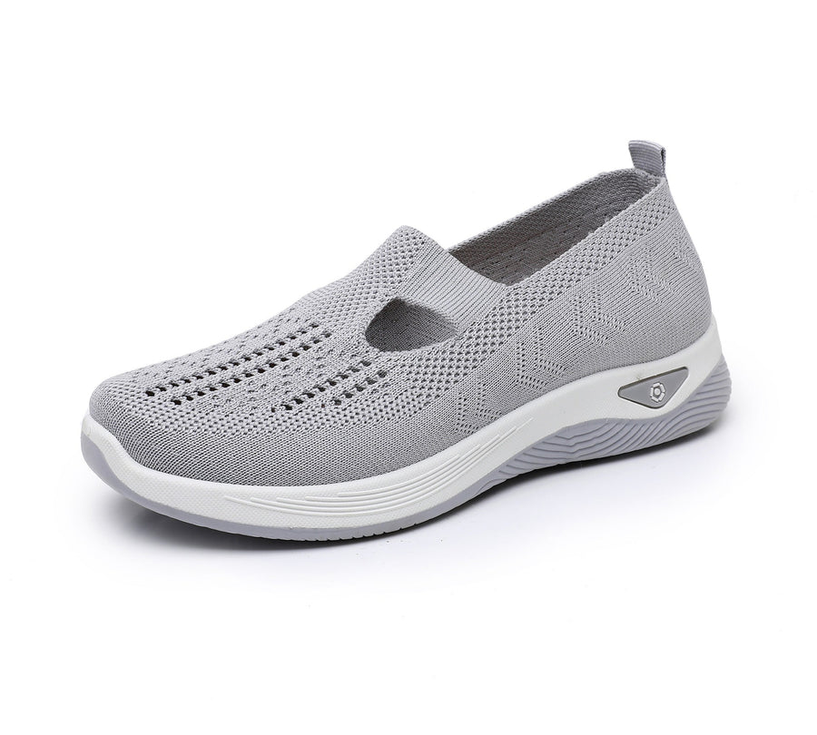 Ortopedyczne buty sportowe z siateczką – z podparciem łuku stopy, łagodzące ból; miękkie i amortyzujące.