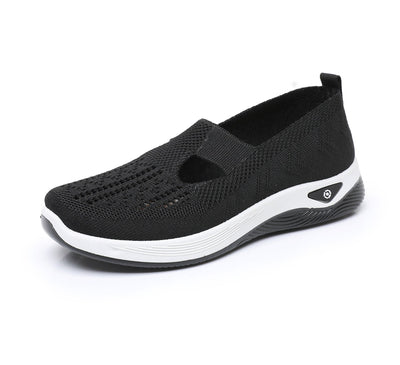 Ortopedyczne buty sportowe z siateczką – z podparciem łuku stopy, łagodzące ból; miękkie i amortyzujące.