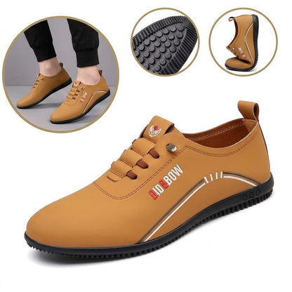 Ergonomiczne buty ortopedyczne ze skóry — wykonane z najwyższej jakości włoskiej skóry bydlęcej, z podparciem łuku stopy, które pomaga złagodzić ból stóp
