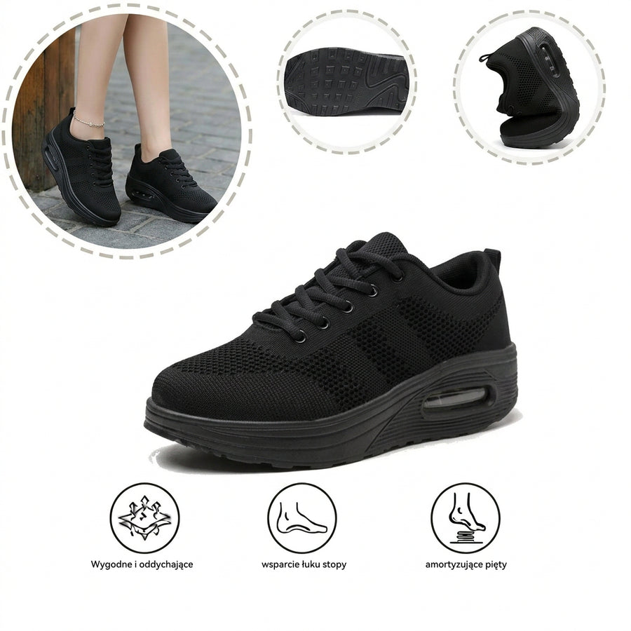 Sportowe buty ortopedyczne z siateczki — ze wsparciem łuku stopy i amortyzacją przyjazną dla kolan