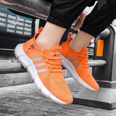 Ortopedyczne buty sportowe z siateczką — z podparciem łuku stopy, łagodzące ból; miękkie i amortyzujące.