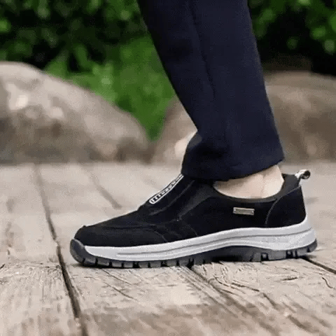 Wygodne ortopedyczne buty z zamszu – zapewniające wsparcie łuku stopy i łagodzące ból