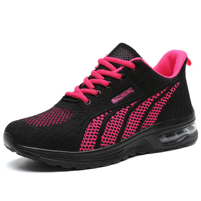 Ortopedyczne buty sportowe z siateczki – wsparcie łuku stopy, amortyzacja, ochrona kolan, oddychające i suche.