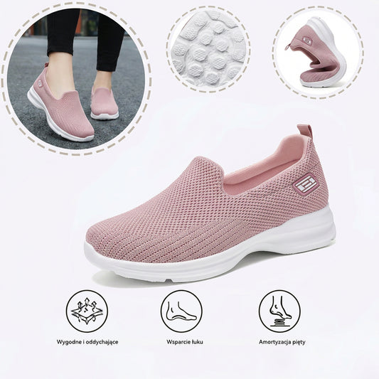 Ortopedyczne buty sportowe z siateczką — z podparciem łuku stopy, łagodzące ból; miękkie i amortyzujące.