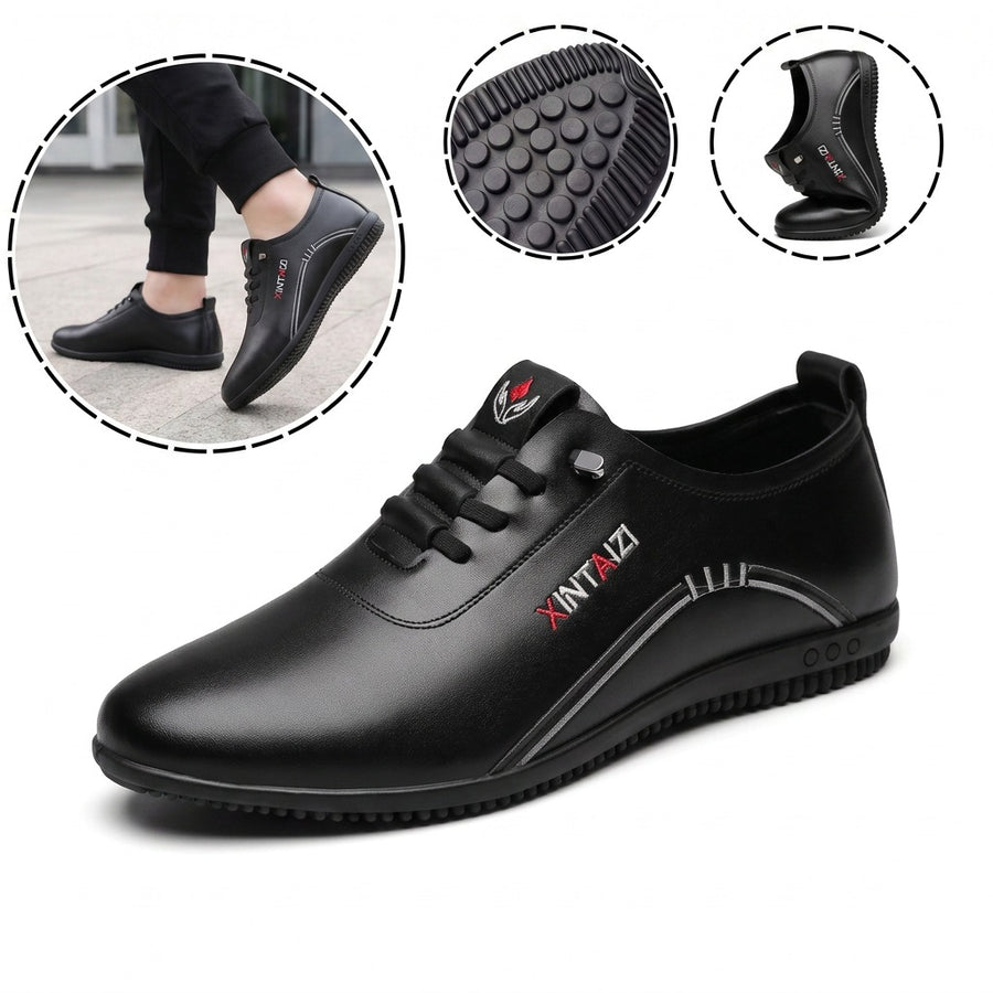 Ergonomiczne buty ortopedyczne ze skóry — wykonane z najwyższej jakości włoskiej skóry bydlęcej, z podparciem łuku stopy, które pomaga złagodzić ból stóp