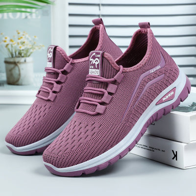 Ortopedyczne buty sportowe z siateczką – z podparciem łuku stopy, łagodzące ból; miękkie i amortyzujące.