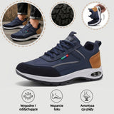Wygodne buty ortopedyczne – z podparciem łuku stopy, łagodzące ból; chroniące stopy, dzięki czemu nie męczą się nawet podczas długich spacerów.