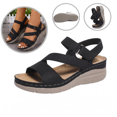 Ergonomiczne sandały ortopedyczne — z podparciem łuku stopy, które pomaga złagodzić ból stóp, ustabilizować piętę i zmniejszyć niestabilność podczas chodzenia