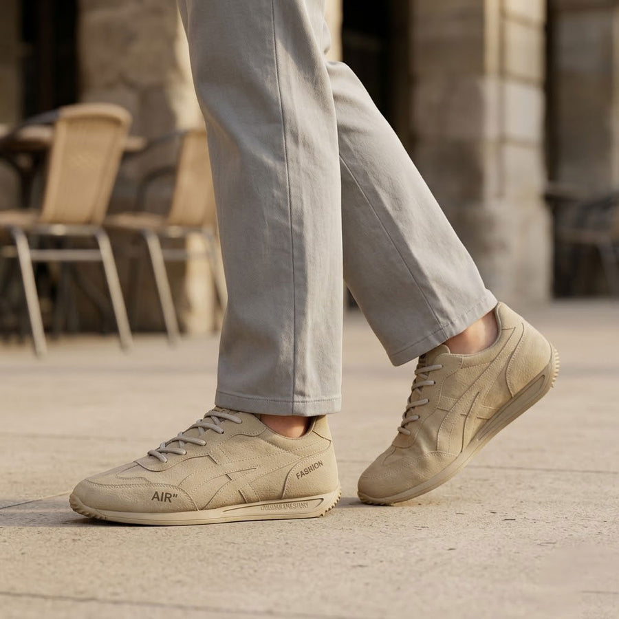Wygodne buty ortopedyczne – wykonane z wyselekcjonowanej skóry zamszowej, z podparciem łuku stopy, łagodzące ból; lekkie i amortyzujące.