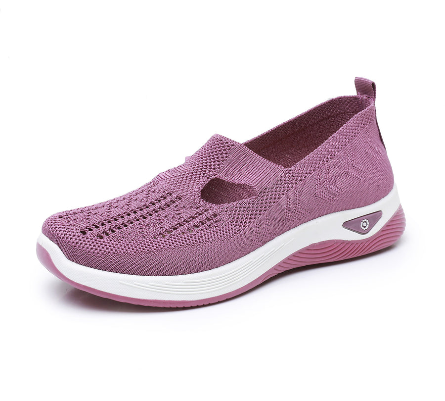 Ortopedyczne buty sportowe z siateczką – z podparciem łuku stopy, łagodzące ból; miękkie i amortyzujące.