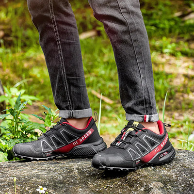 Wygodne buty sportowe z wkładką ortopedyczną – z podparciem łuku stopy, antypoślizgowe, oddychające i wytrzymałe.