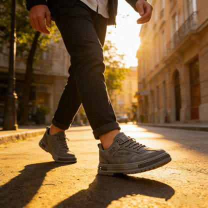 Wygodne buty ortopedyczne — miękkie i wygodne, zapewniające doskonałe wsparcie — łagodzą ból stóp.