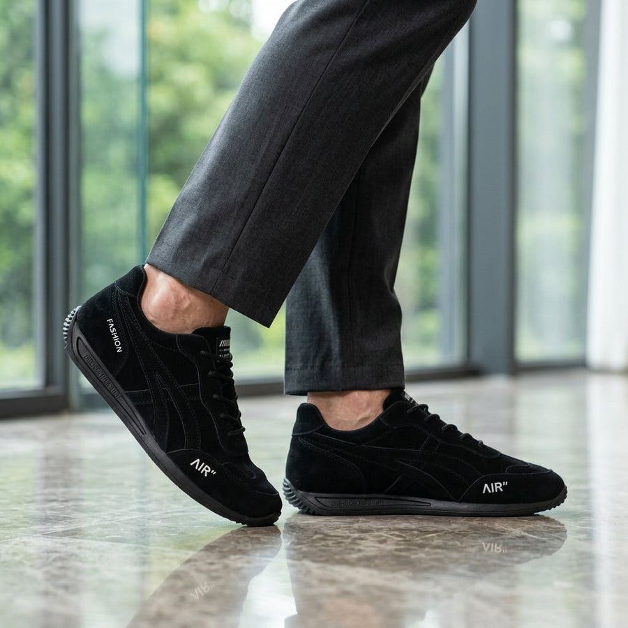 Wygodne buty ortopedyczne – wykonane z wyselekcjonowanej skóry zamszowej, z podparciem łuku stopy, łagodzące ból; lekkie i amortyzujące.