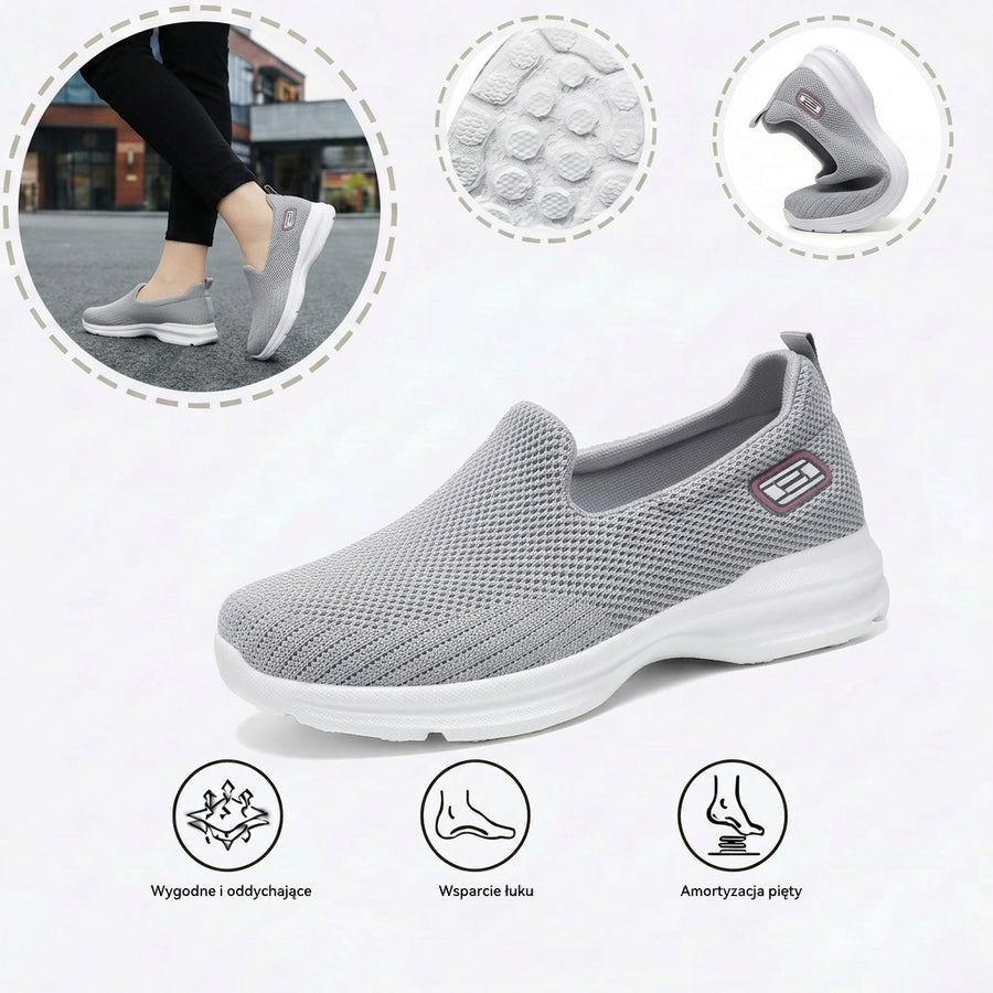 Ortopedyczne buty sportowe z siateczką — z podparciem łuku stopy, łagodzące ból; miękkie i amortyzujące.