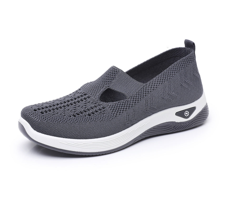 Ortopedyczne buty sportowe z siateczką – z podparciem łuku stopy, łagodzące ból; miękkie i amortyzujące.