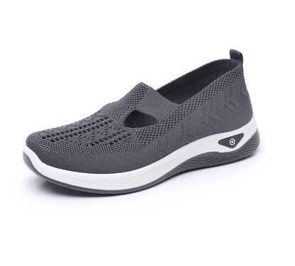 Ortopedyczne buty sportowe z siateczką – z podparciem łuku stopy, łagodzące ból; miękkie i amortyzujące.