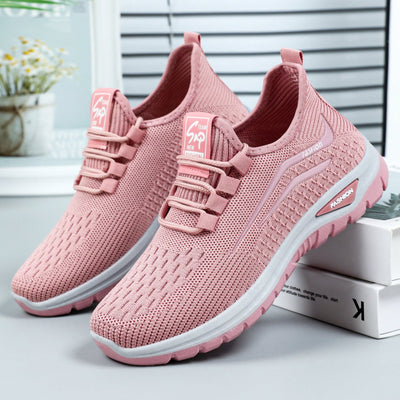 Ortopedyczne buty sportowe z siateczką – z podparciem łuku stopy, łagodzące ból; miękkie i amortyzujące.