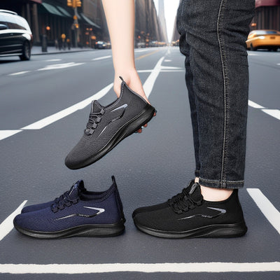 Ortopedyczne buty sportowe z siateczką — z podparciem łuku stopy, łagodzące ból; miękkie i amortyzujące.