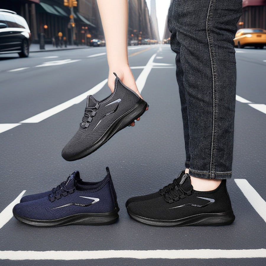 Ortopedyczne buty sportowe z siateczką — z podparciem łuku stopy, łagodzące ból; miękkie i amortyzujące.