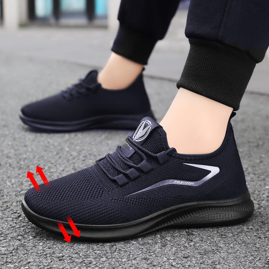 Ortopedyczne buty sportowe z siateczką — z podparciem łuku stopy, łagodzące ból; miękkie i amortyzujące.