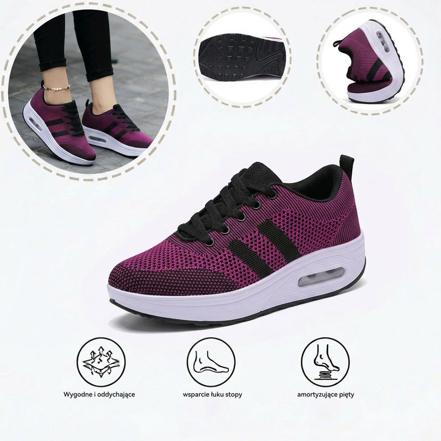 Sportowe buty ortopedyczne z siateczki — ze wsparciem łuku stopy i amortyzacją przyjazną dla kolan