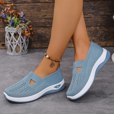 Ortopedyczne buty sportowe z siateczką – z podparciem łuku stopy, łagodzące ból; miękkie i amortyzujące.