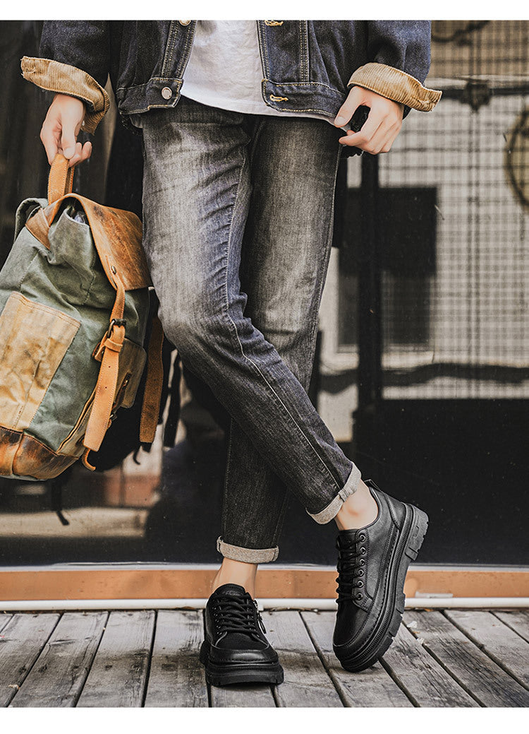 Ergonomiczne buty ortopedyczne ze skóry — najwyższej jakości włoska skóra bydlęca, podparcie łuku stopy, stabilizacja pięty i ulga w bólu stóp