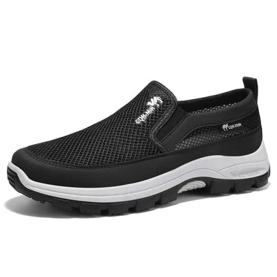 Ortopedyczne buty sportowe z siateczką — z podparciem łuku stopy, łagodzące ból; miękkie i amortyzujące.