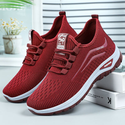Ortopedyczne buty sportowe z siateczką – z podparciem łuku stopy, łagodzące ból; miękkie i amortyzujące.
