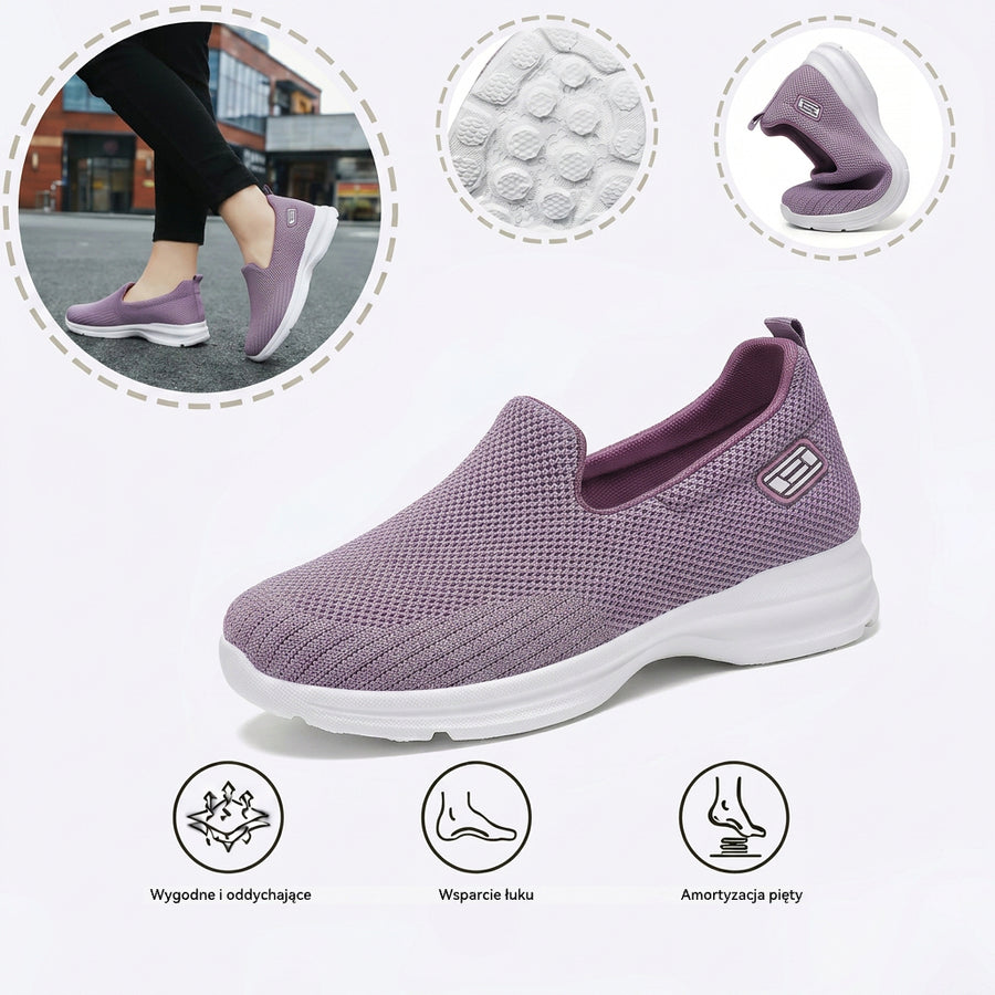 Ortopedyczne buty sportowe z siateczką — z podparciem łuku stopy, łagodzące ból; miękkie i amortyzujące.